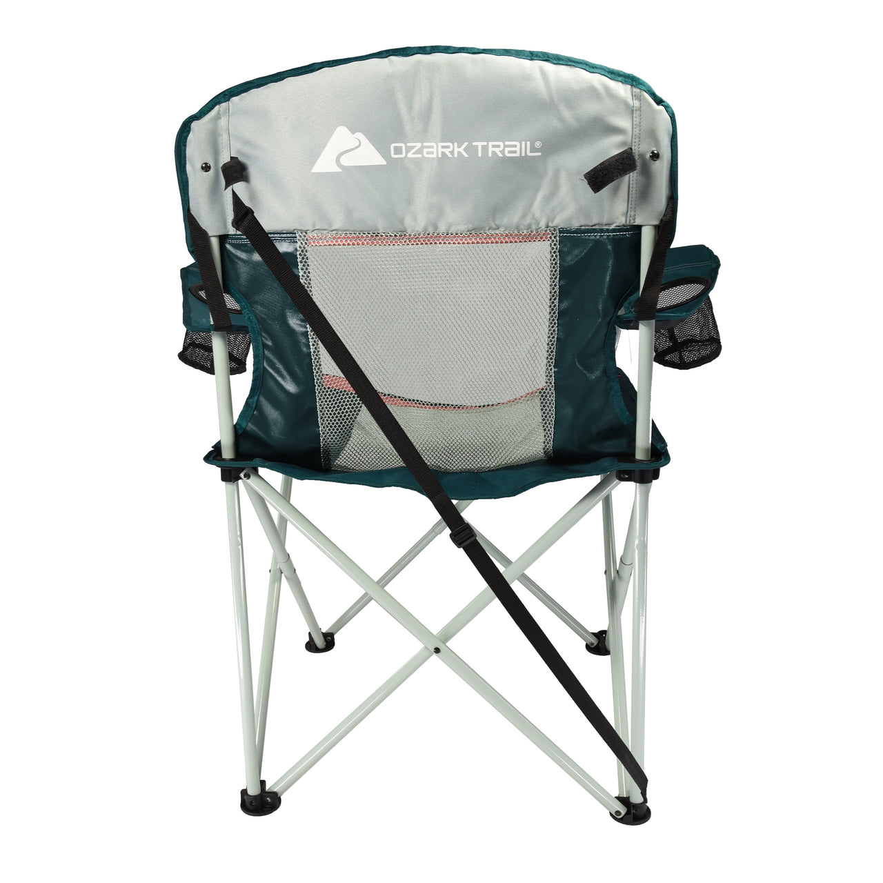 Ozark Trail Oversized Mesh Camping Chair with Carry Bag and Cup Holders