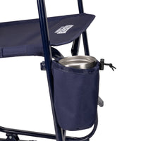 GCI Outdoor Freestyle Rocker Elite Folding Rocking Camping Chair, Rich Blue