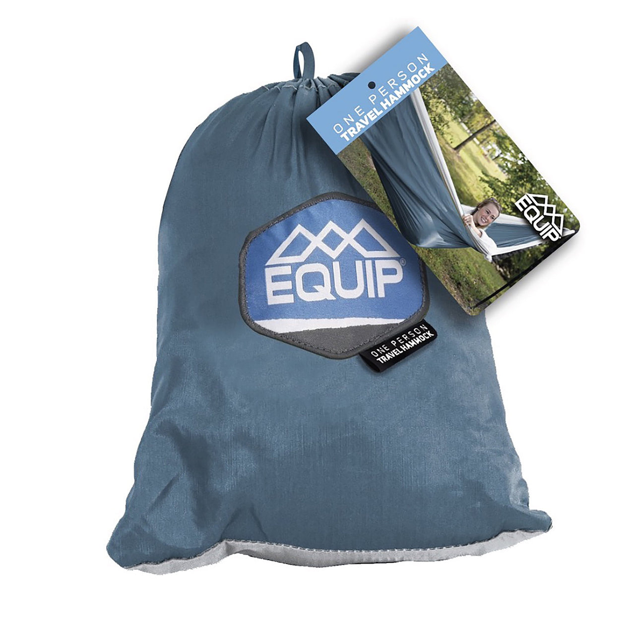 Equip 1P Travel Hammock - Blue Steel/Stone
