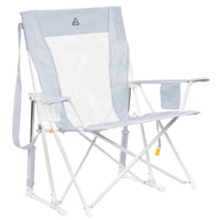 GCI Outdoor Comfort Pro Rocker XL Oversized Rocking Camping Chair, Heathered Charcoal