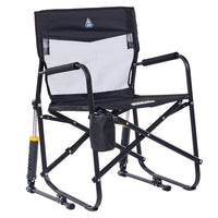 GCI Outdoor Freestyle Rocker Elite Folding Rocking Camping Chair, Rich Blue