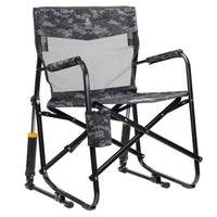 GCI Outdoor Freestyle Rocker Elite Folding Rocking Camping Chair, Rich Blue