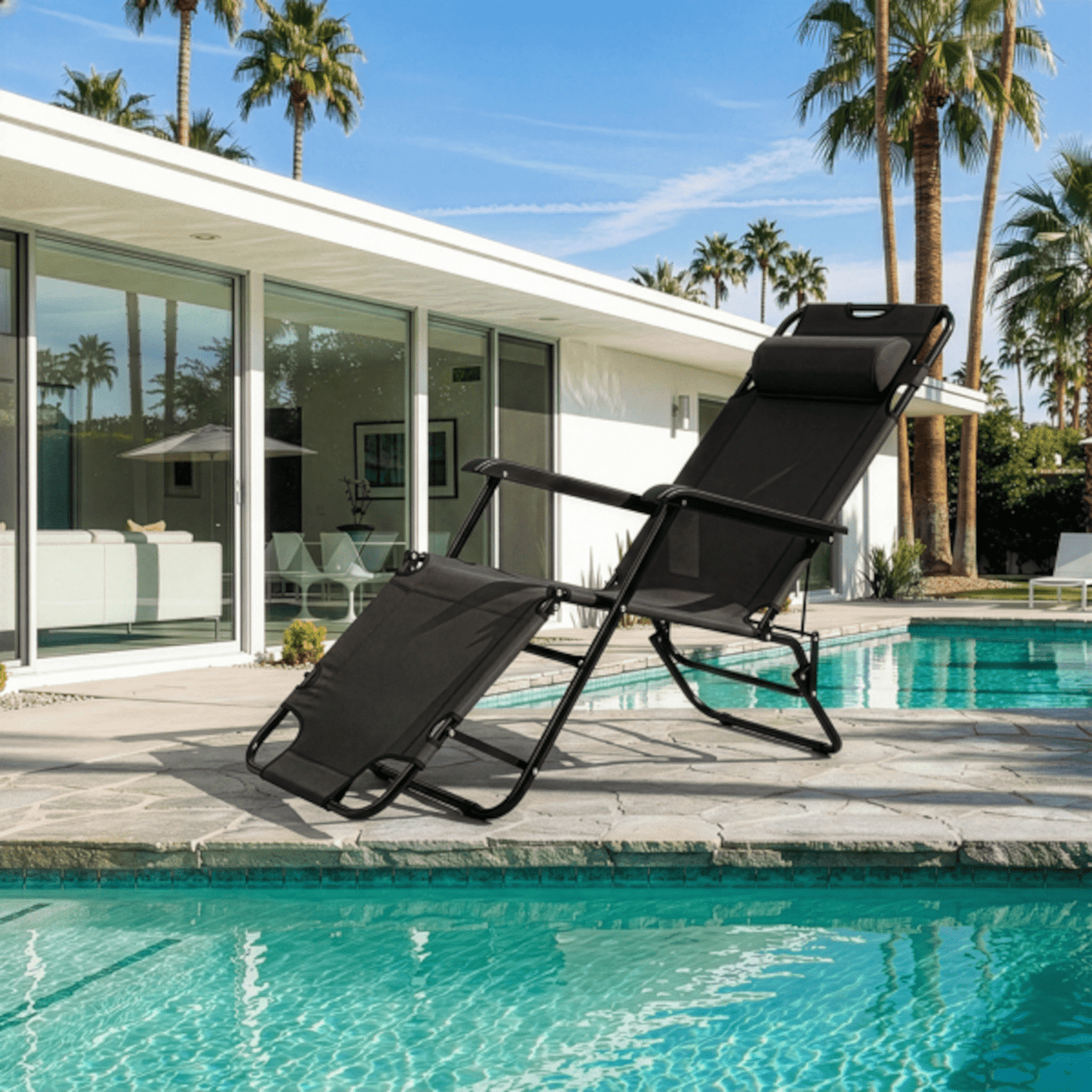 Alvantor Zero Gravity Chair,Folding Outdoor Lounge Chairs with Headrest & Armrests for Outdoor,Patio,Beach,Garden (45.7 L x 23.6 W x 36.22 H)"