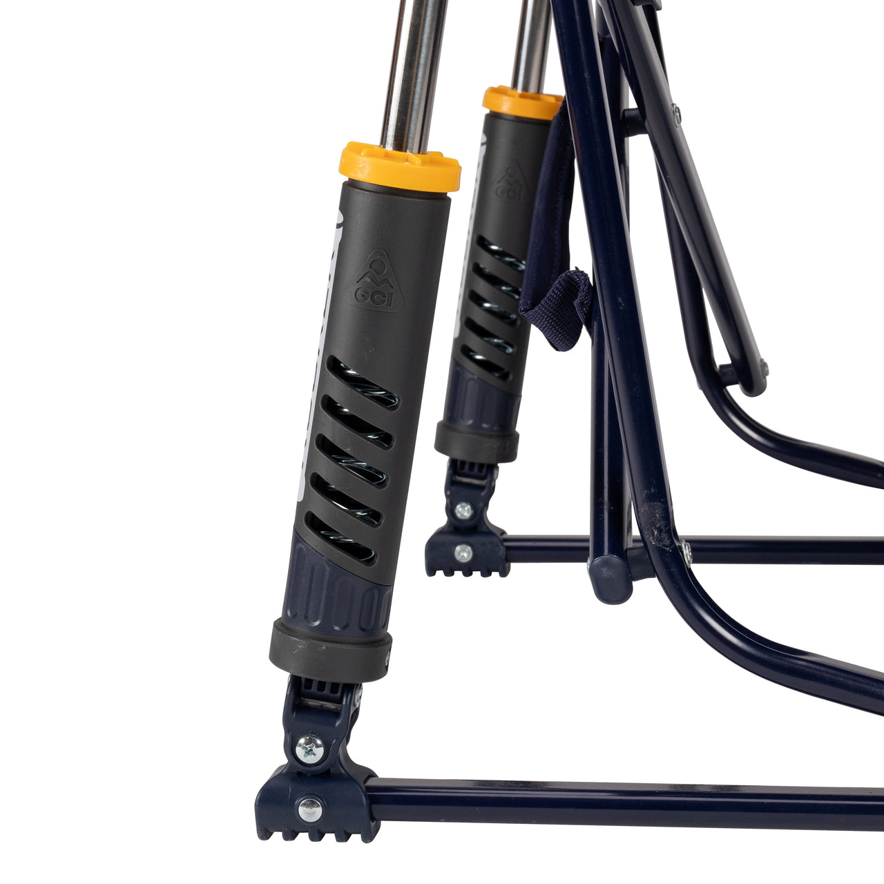 GCI Outdoor Freestyle Rocker Elite Folding Rocking Camping Chair, Rich Blue